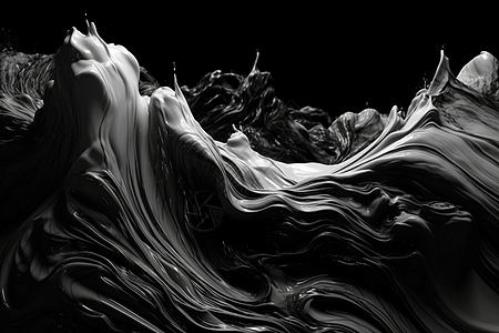 乘风破浪的抽象液体图片