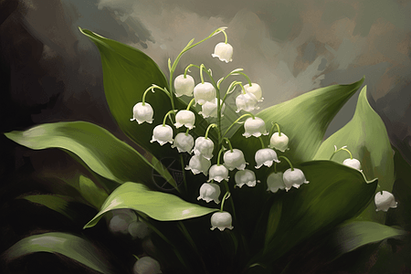 柔和温婉的白花背景图片