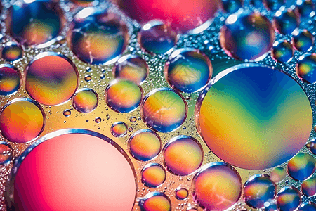 抽象多色气泡纹理设计图片