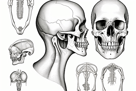 骨架轮廓图片