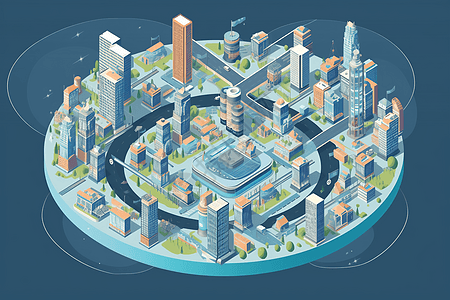 智能城市中互联系统图片