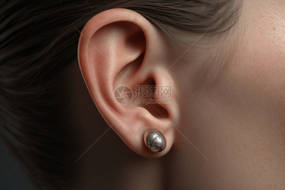 质感耳环装饰图片