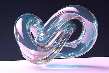 螺旋透明晶体图片