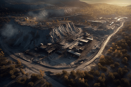 煤矿矿场图片