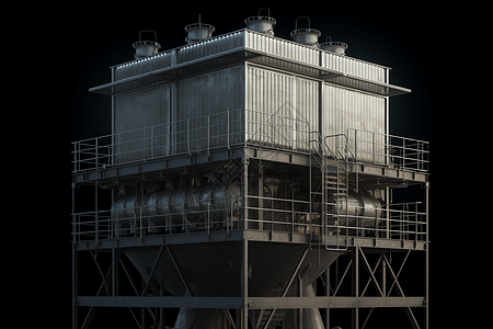 工业冷却塔模型图片
