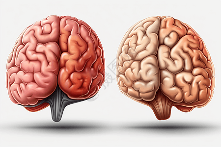 大脑概念插图图片