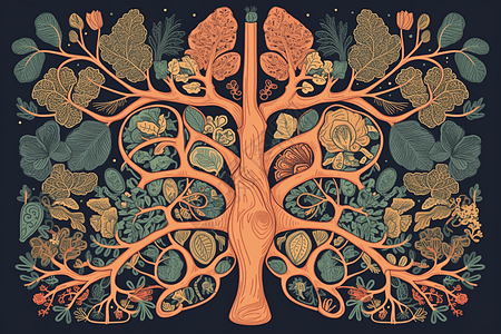 树状肺结构图片
