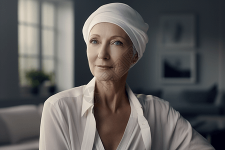 癌症俱乐部里的抗癌成功的妇人图片