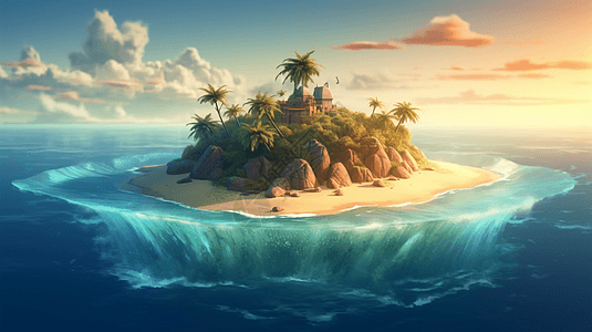 梦幻般的岛屿图片