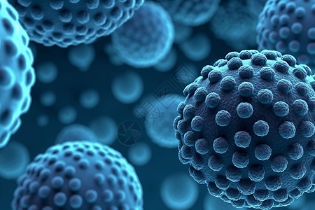 3D病毒细菌背景图片