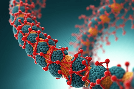 DNA上的毒细胞图片