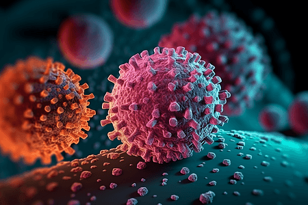 病毒细胞图片