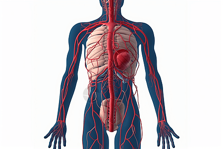 人体循环系统背景图片