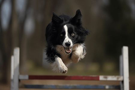 优雅敏捷的边境牧羊犬图片