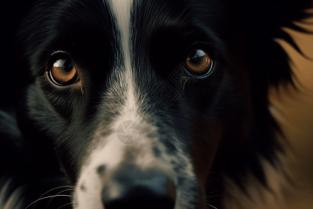 牧羊犬坚定的眼神图片