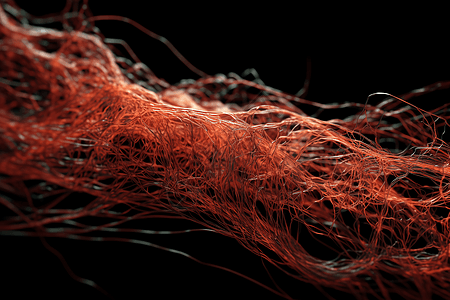 3D肌纤维网络图片