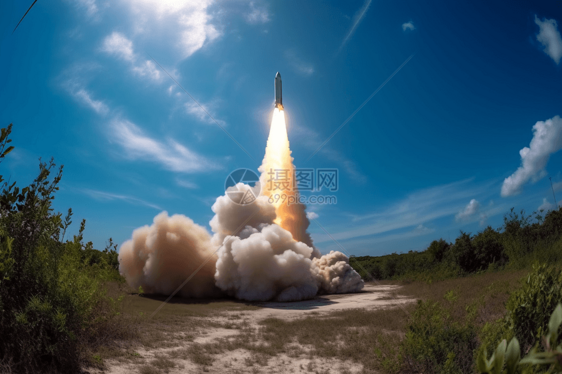 火箭发射场景3D设计图图片