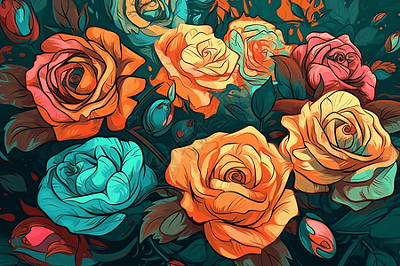 鲜艳的玫瑰图片