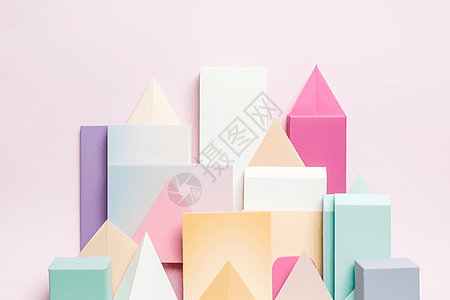 粉彩纸元素图片