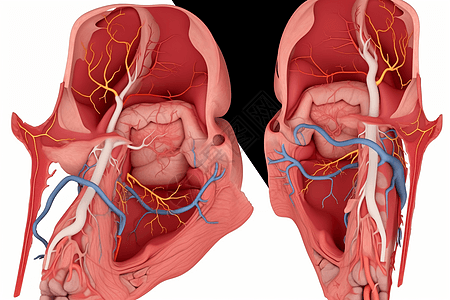 人体鼻腔动脉图片