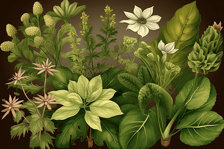 药用植物插图图片
