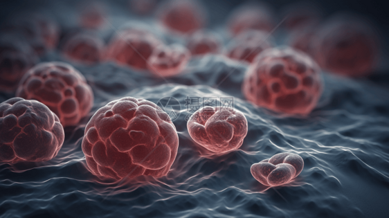 干细胞3D渲染图图片