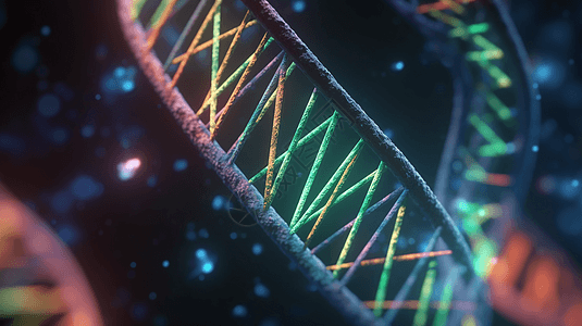 DNA双螺旋设计图背景图片