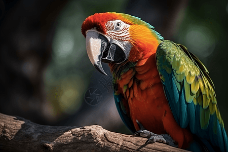 色彩鲜艳的鹦鹉图片