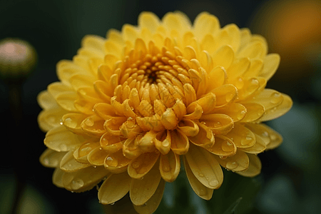 黄色的菊花图片