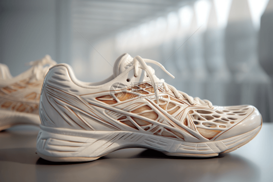 科技三维立体鞋模型图片