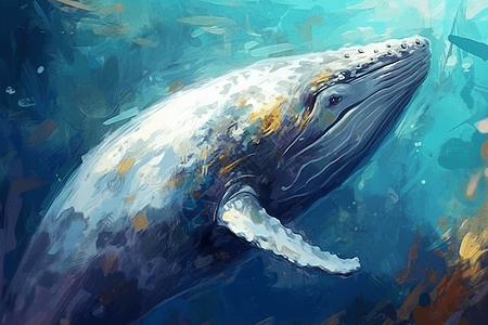 白鲸潜水图片