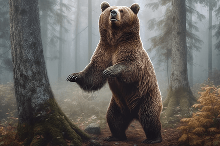 森铃中强壮的熊图片