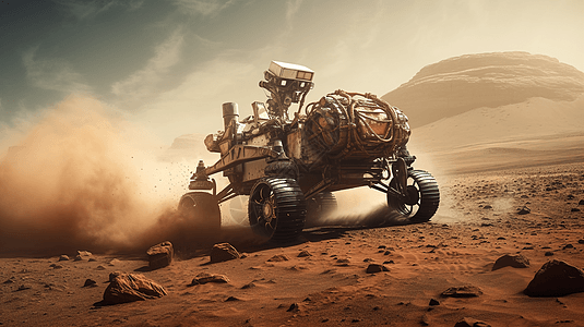 火星探测器的行动图片
