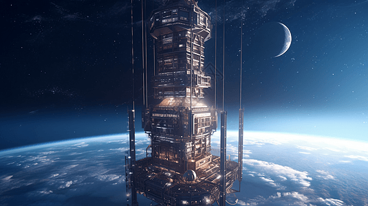 大型太空电梯图片