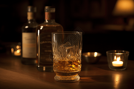 酒吧里的威士忌图片