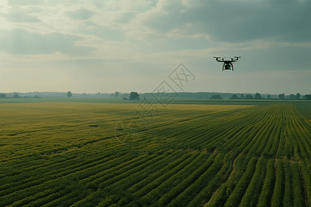 农用无人机飞行背景