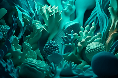 海底下的珊瑚礁图片
