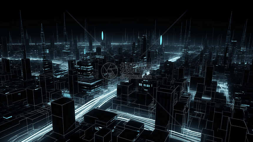 未来的科技城市图片