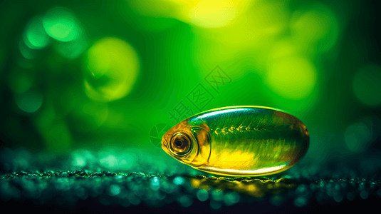 营养鱼油胶囊概念设计图图片