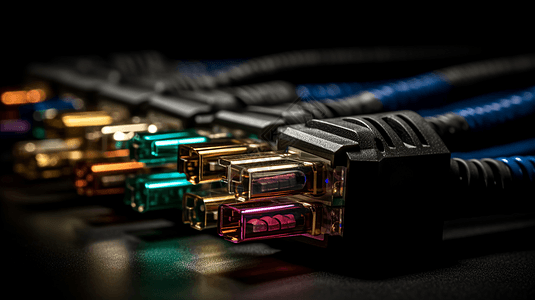 光纤连接器3D设计图图片