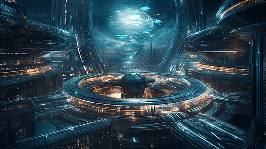 星际外星城市3D设计图图片