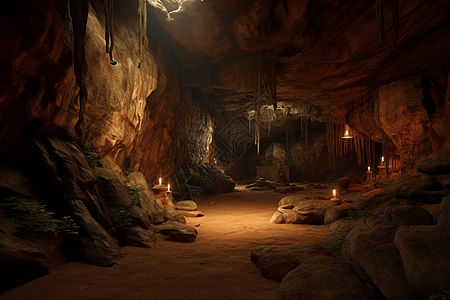 人造地下洞穴3D设计图图片