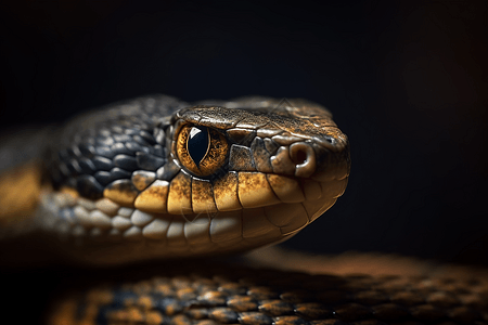 蛇的眼睛的特写背景图片