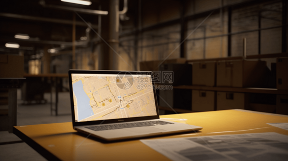 笔记本电脑上的全球定位系统图片
