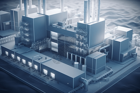 污染控制的氢燃料电池工厂图片