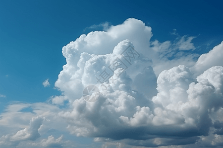 棉花糖白云像棉花糖的云朵背景