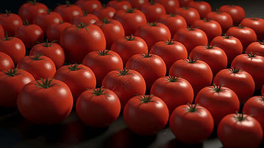 排列整齐的西红柿图片
