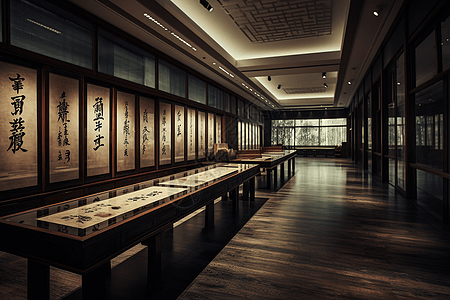 书法作品中国书法展览背景