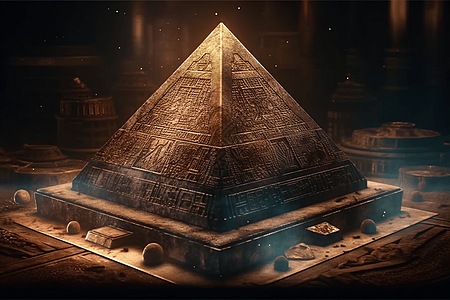 古代金字塔背景图片