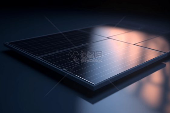 单个太阳能电池板图片